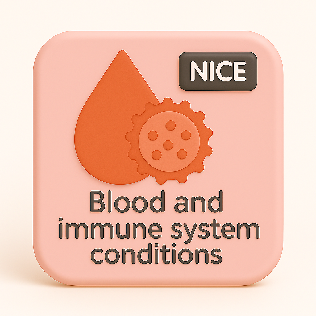 Blood and immune system conditions