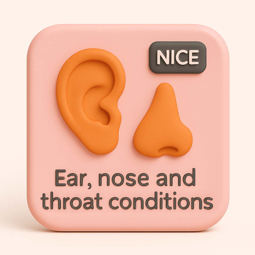 Ear, nose and throat conditions
