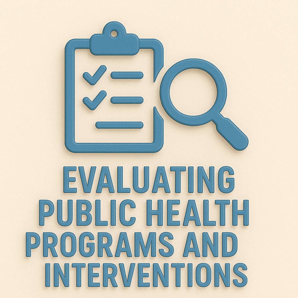 Evaluating Public Health Programs and Interventions